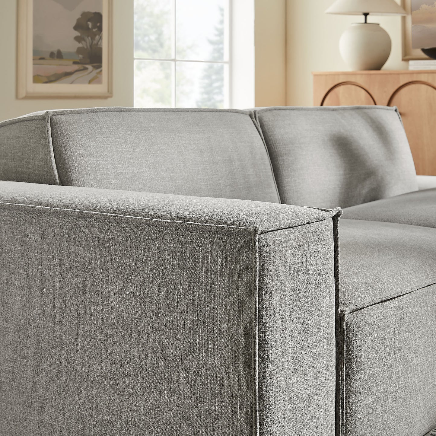 Restore 2-Piece Performance Fabric Upholstered Modular Loveseat by Modway