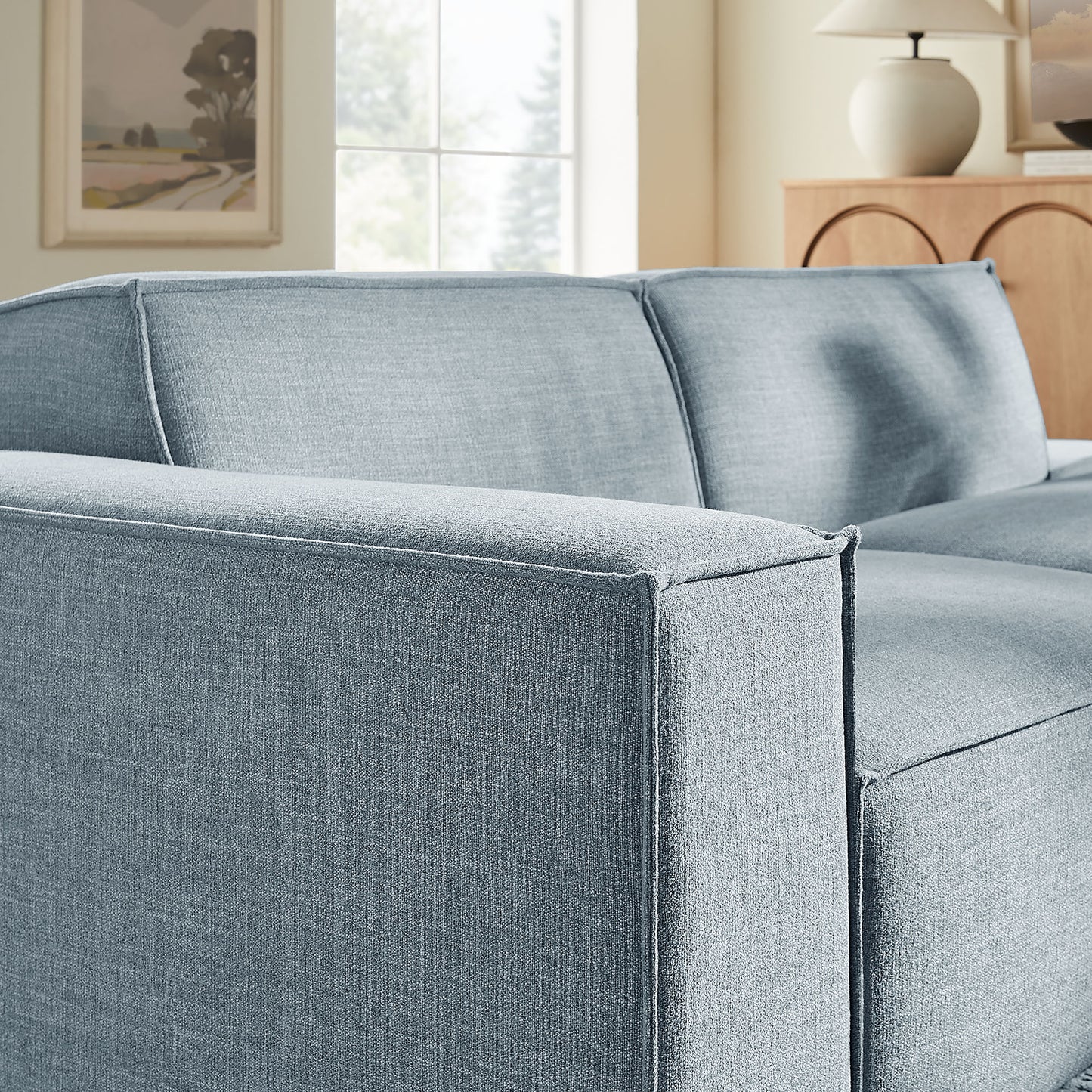 Restore 2-Piece Performance Fabric Upholstered Modular Loveseat by Modway