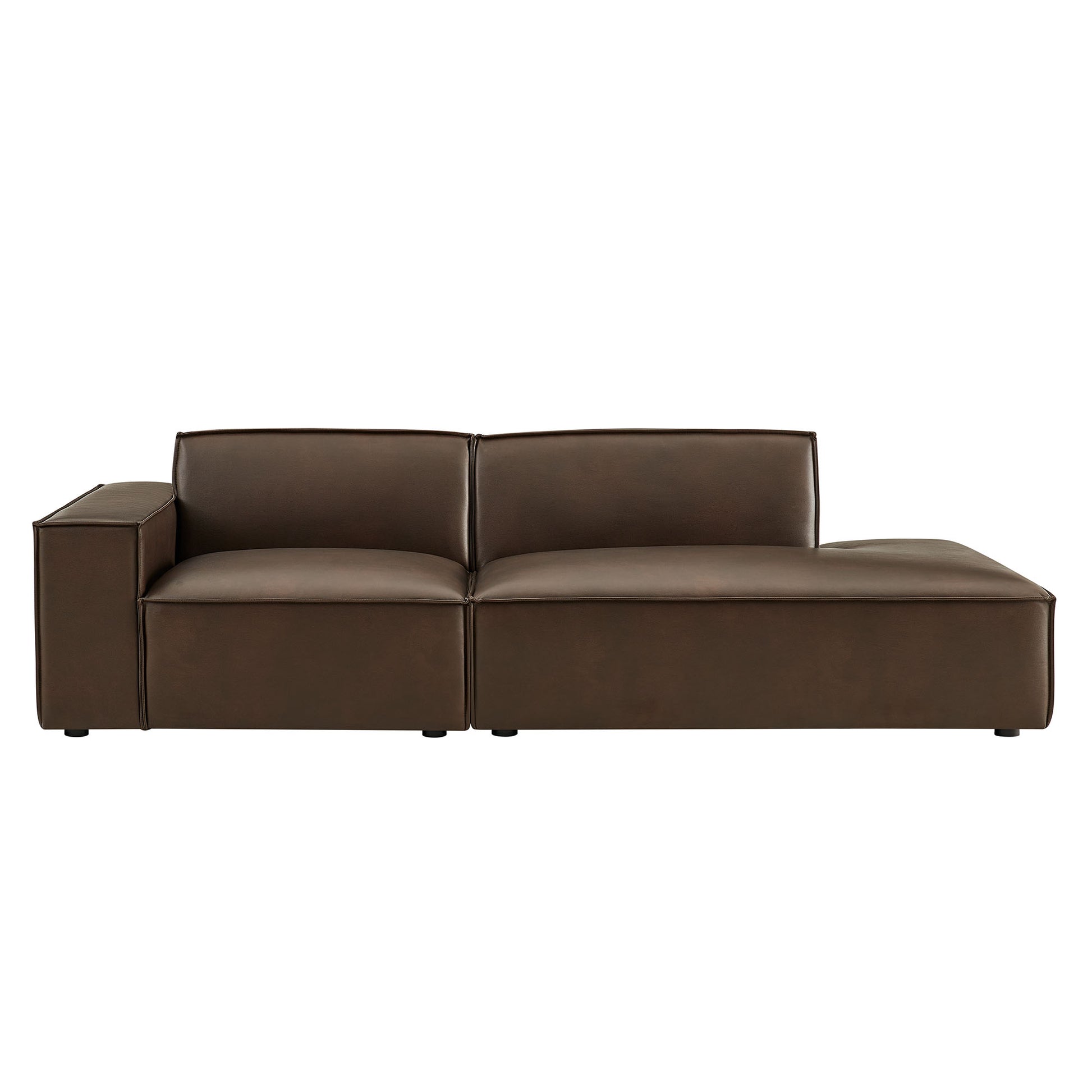 Restore 2-Piece Vegan Leather Modular Loveseat by Modway