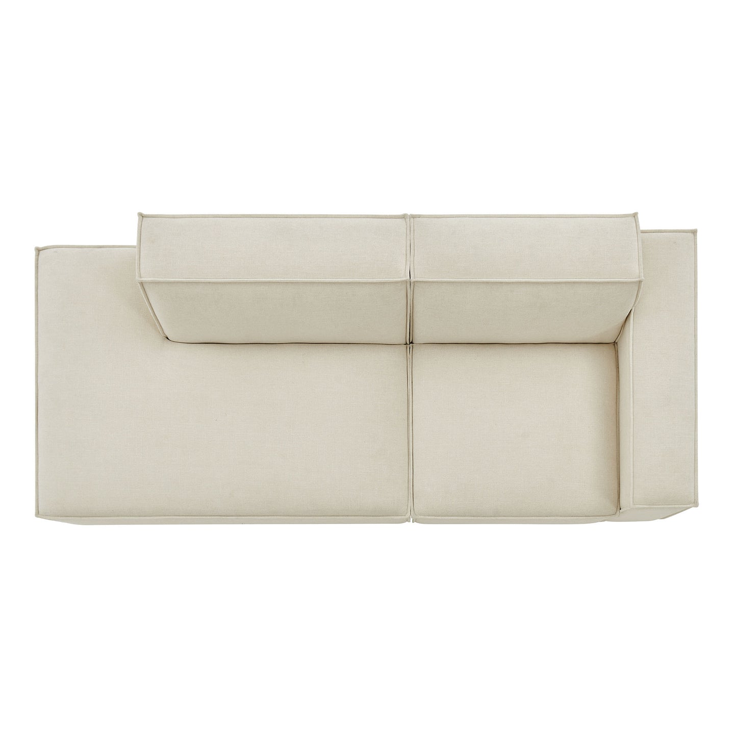 Restore 2-Piece Performance Fabric Upholstered Modular Loveseat by Modway