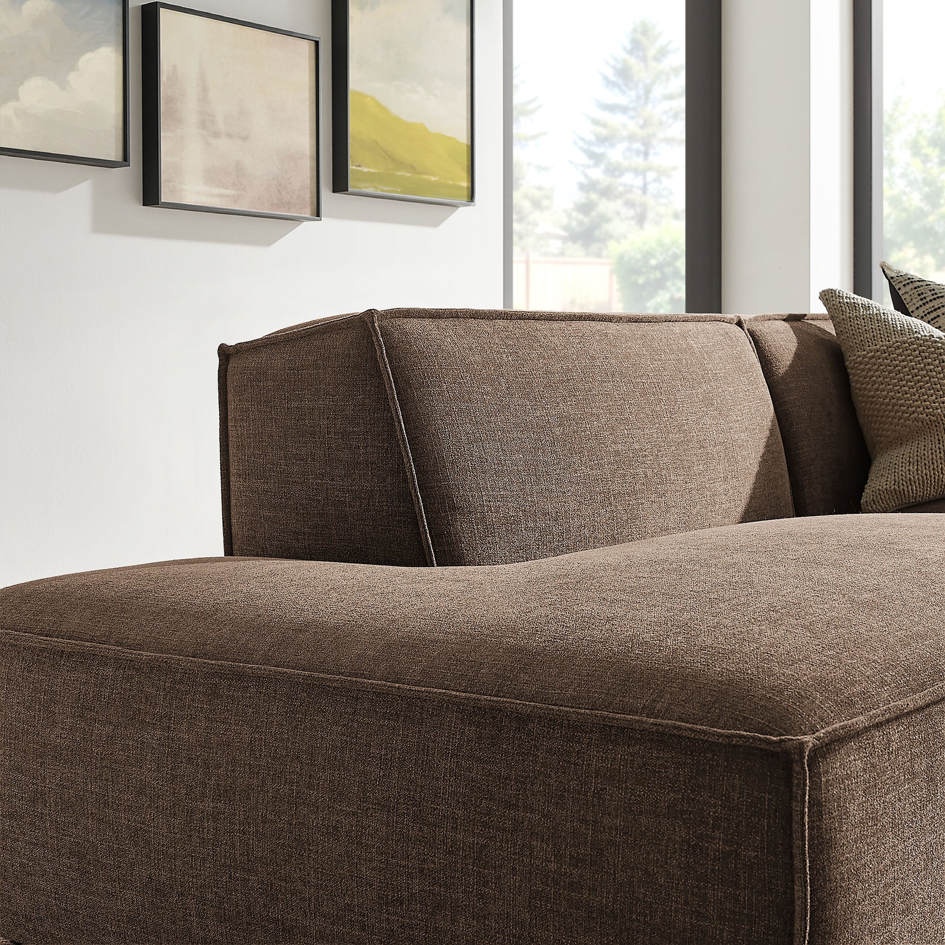 Restore 2-Piece Performance Fabric Upholstered Modular Loveseat by Modway