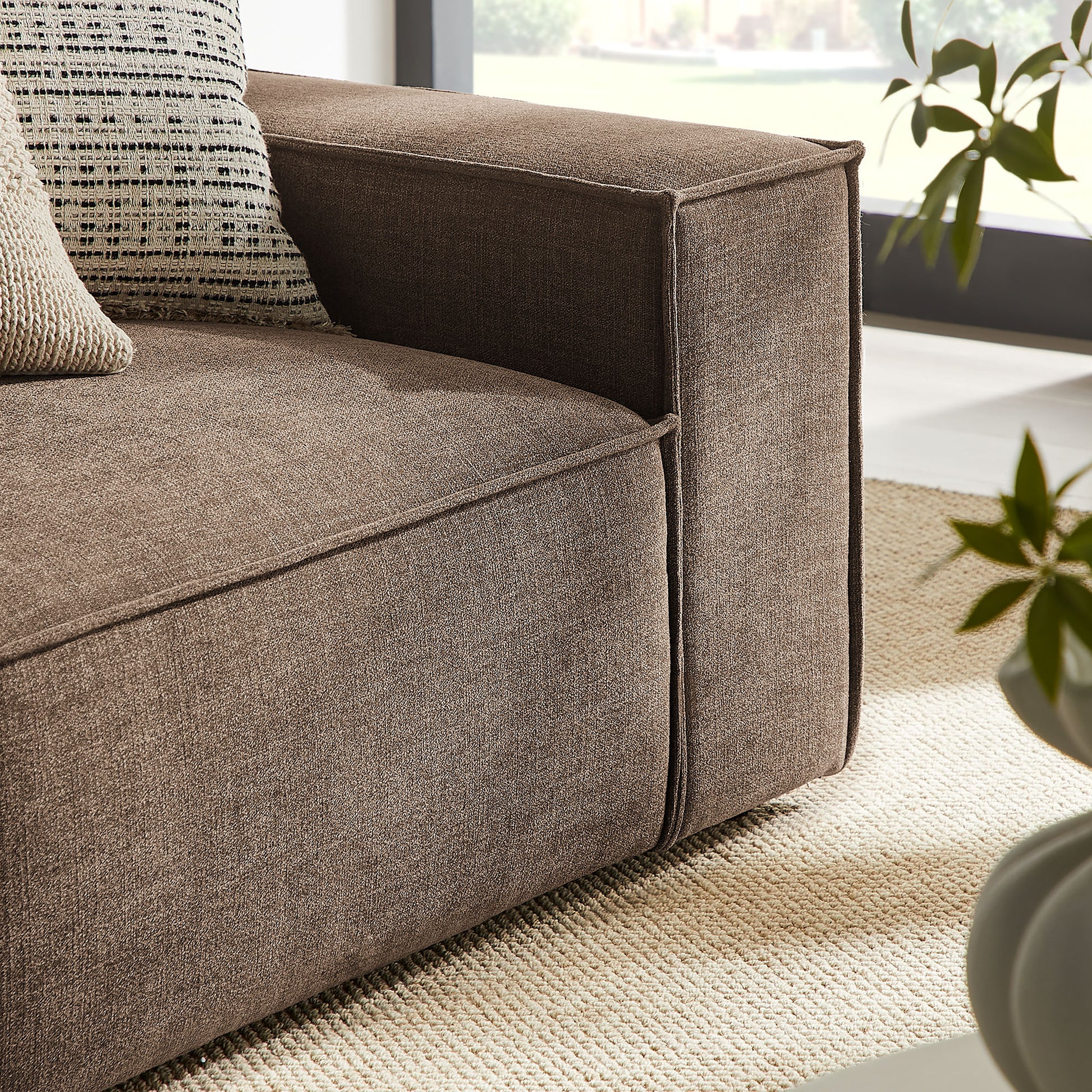 Restore 2-Piece Performance Fabric Upholstered Modular Loveseat by Modway