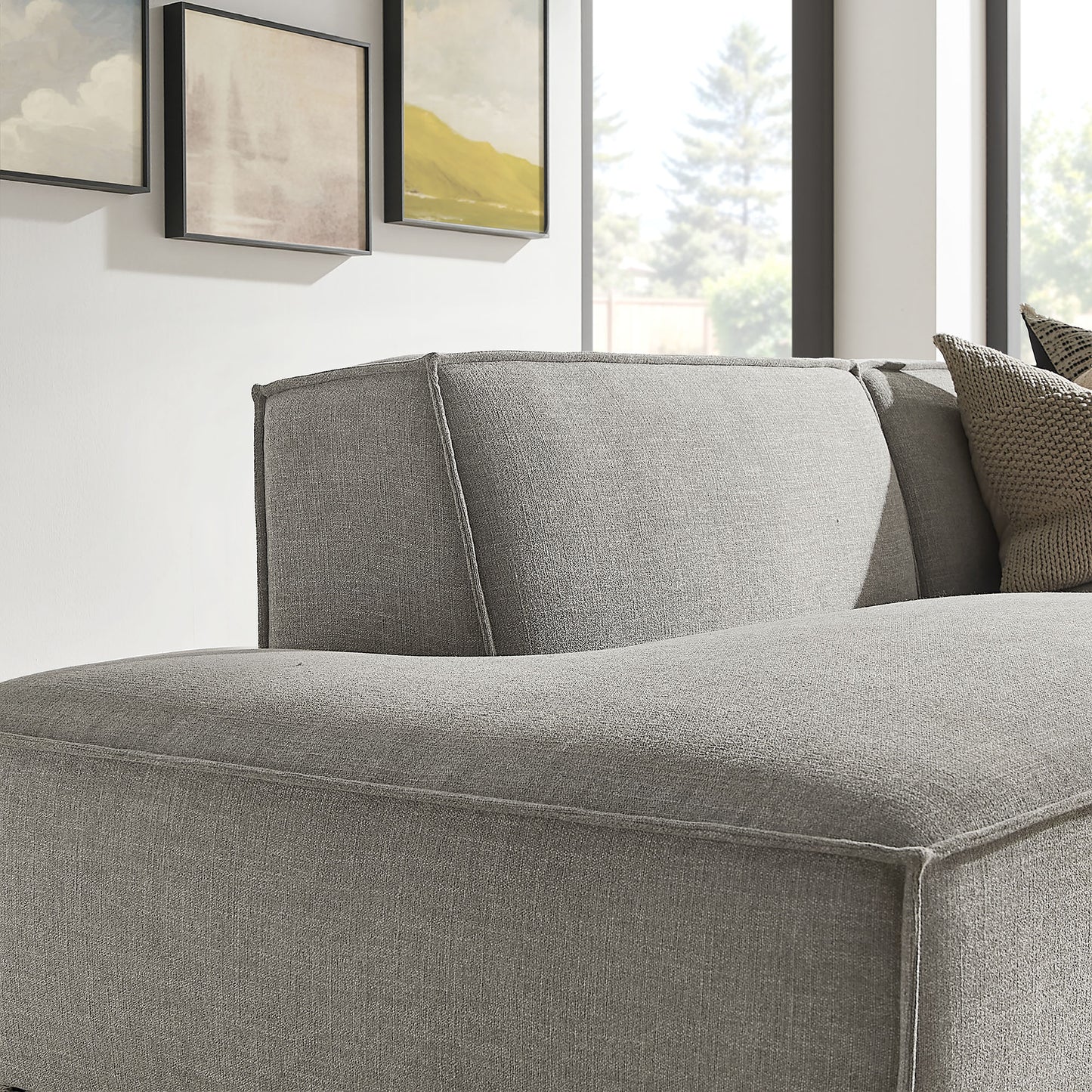 Restore 2-Piece Performance Fabric Upholstered Modular Loveseat by Modway
