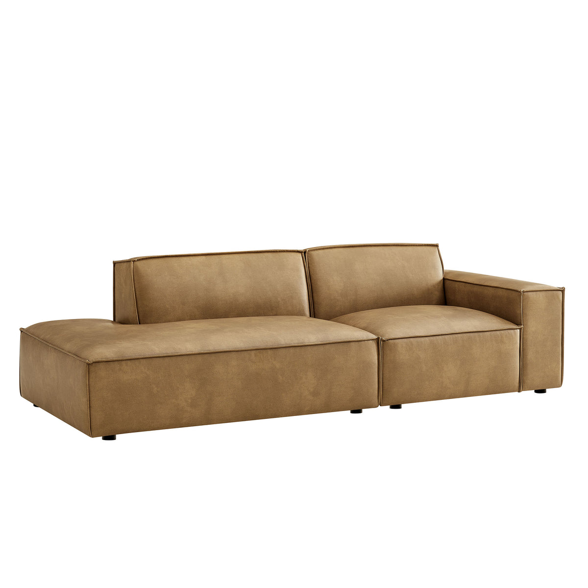 Restore 2-Piece Vegan Leather Modular Loveseat by Modway