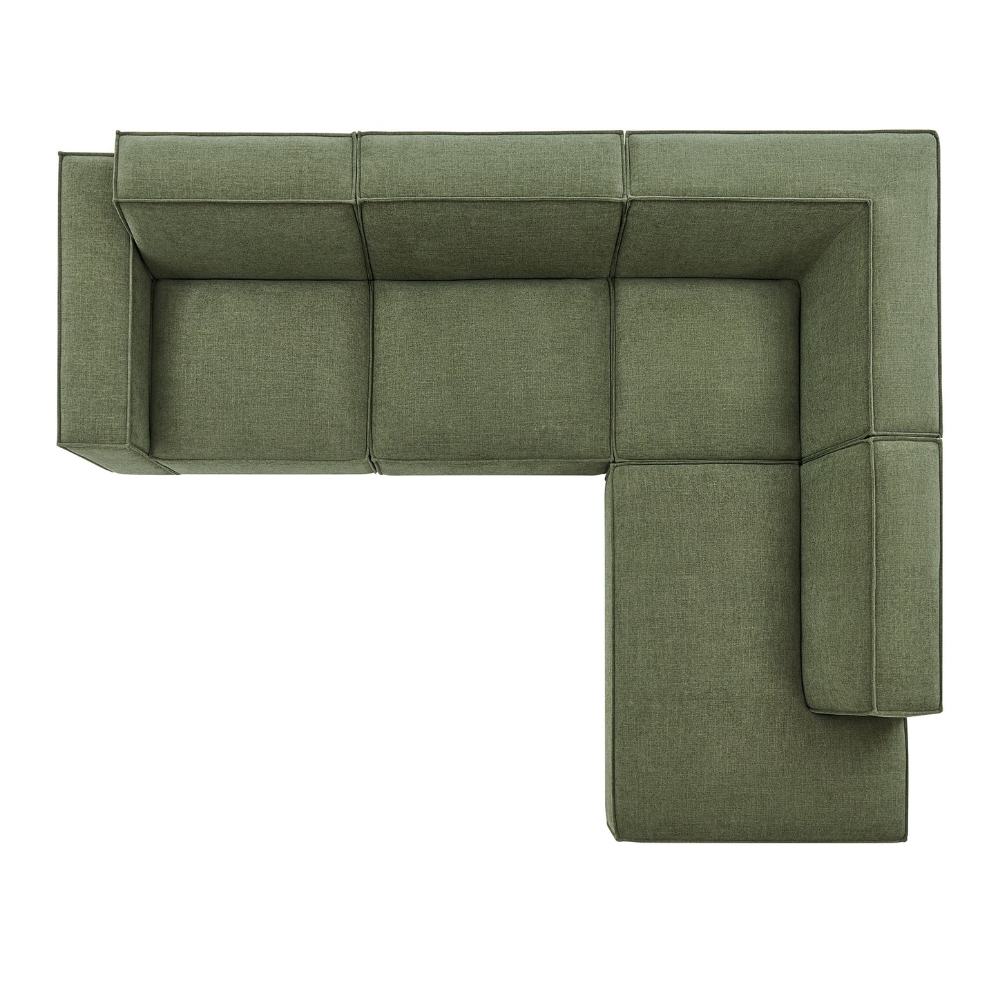 Restore 4-Piece Performance Fabric Upholstered Modular L-Shaped Sofa by Modway