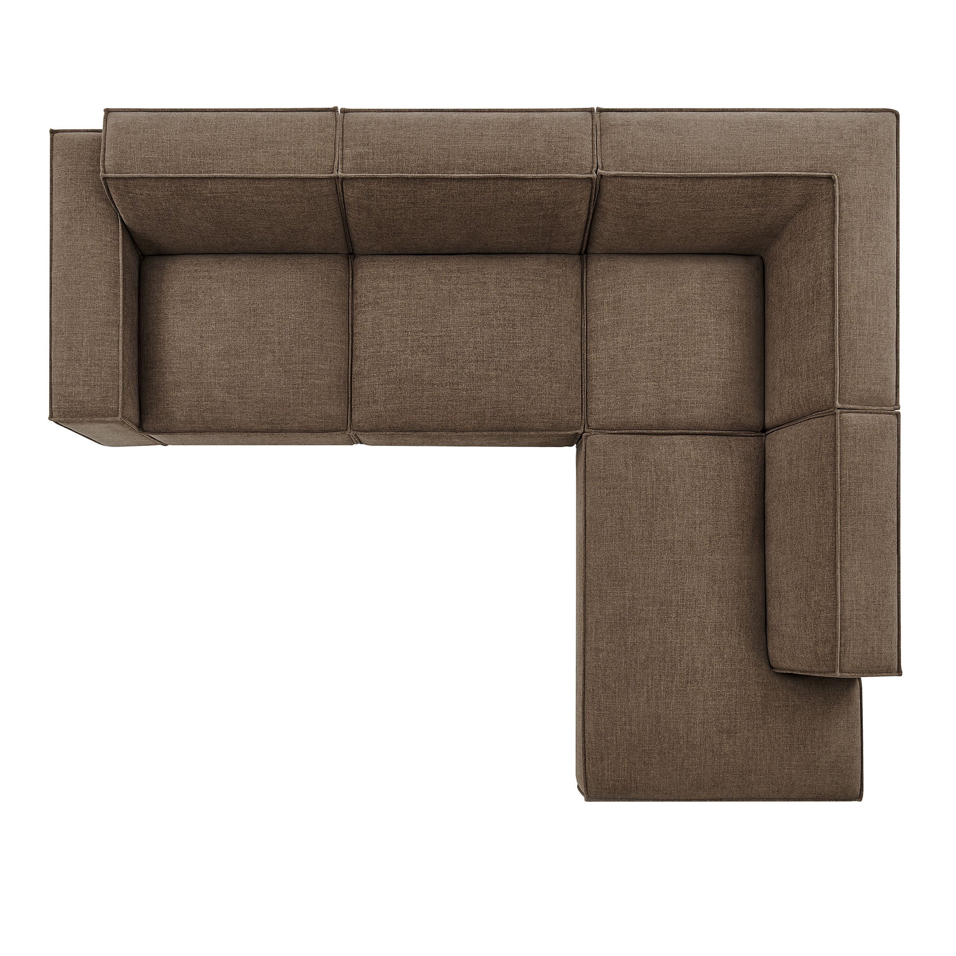Restore 4-Piece Performance Fabric Upholstered Modular L-Shaped Sofa by Modway