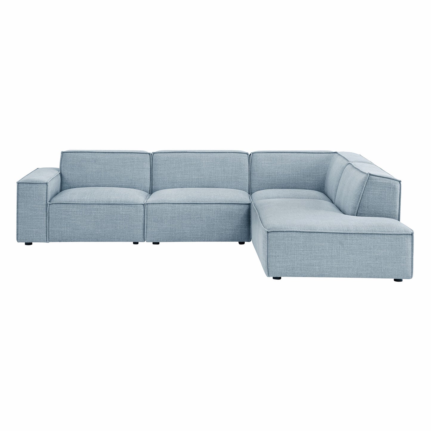 Restore 4-Piece Performance Fabric Upholstered Modular L-Shaped Sofa by Modway