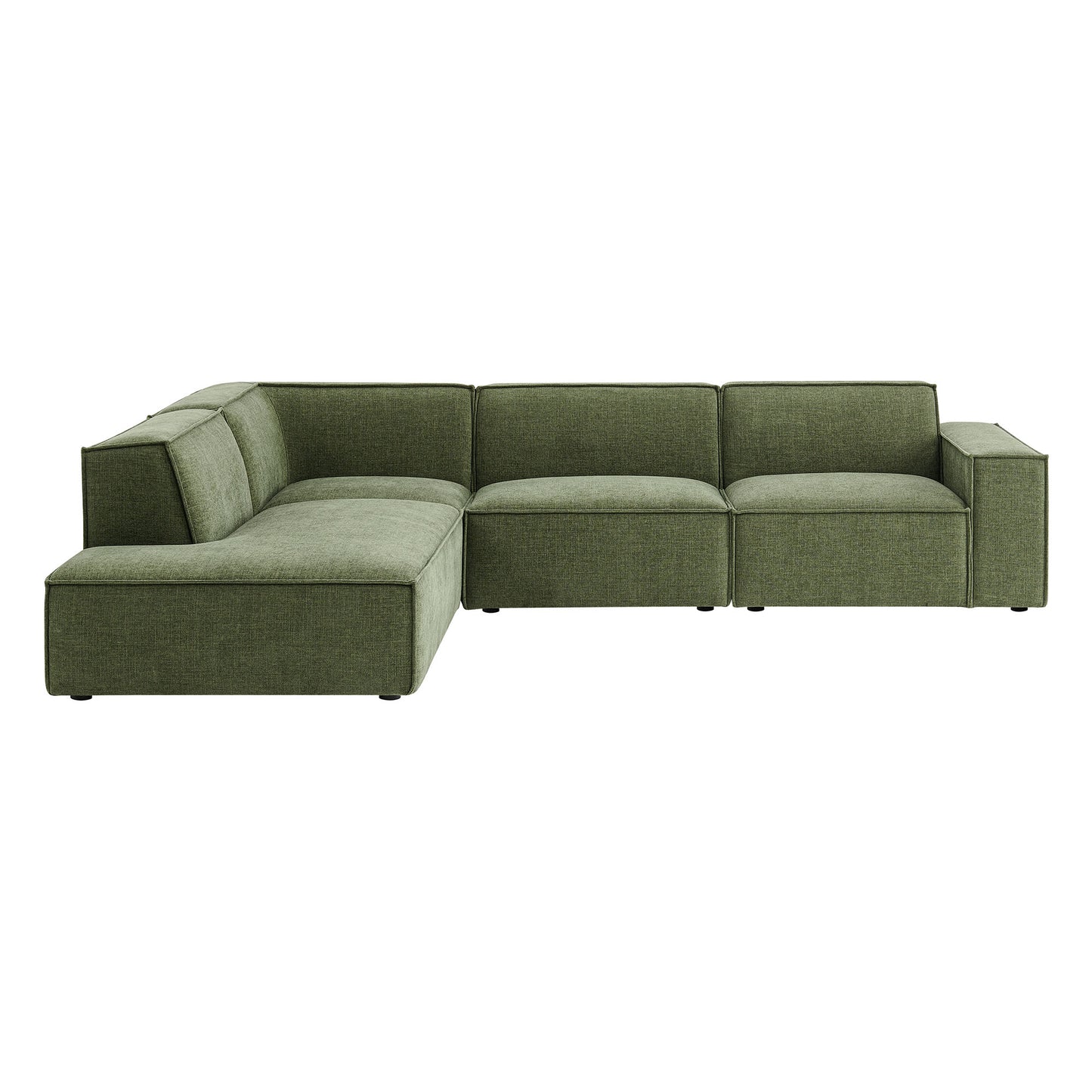 Restore 4-Piece Performance Fabric Upholstered Modular L-Shaped Sofa by Modway
