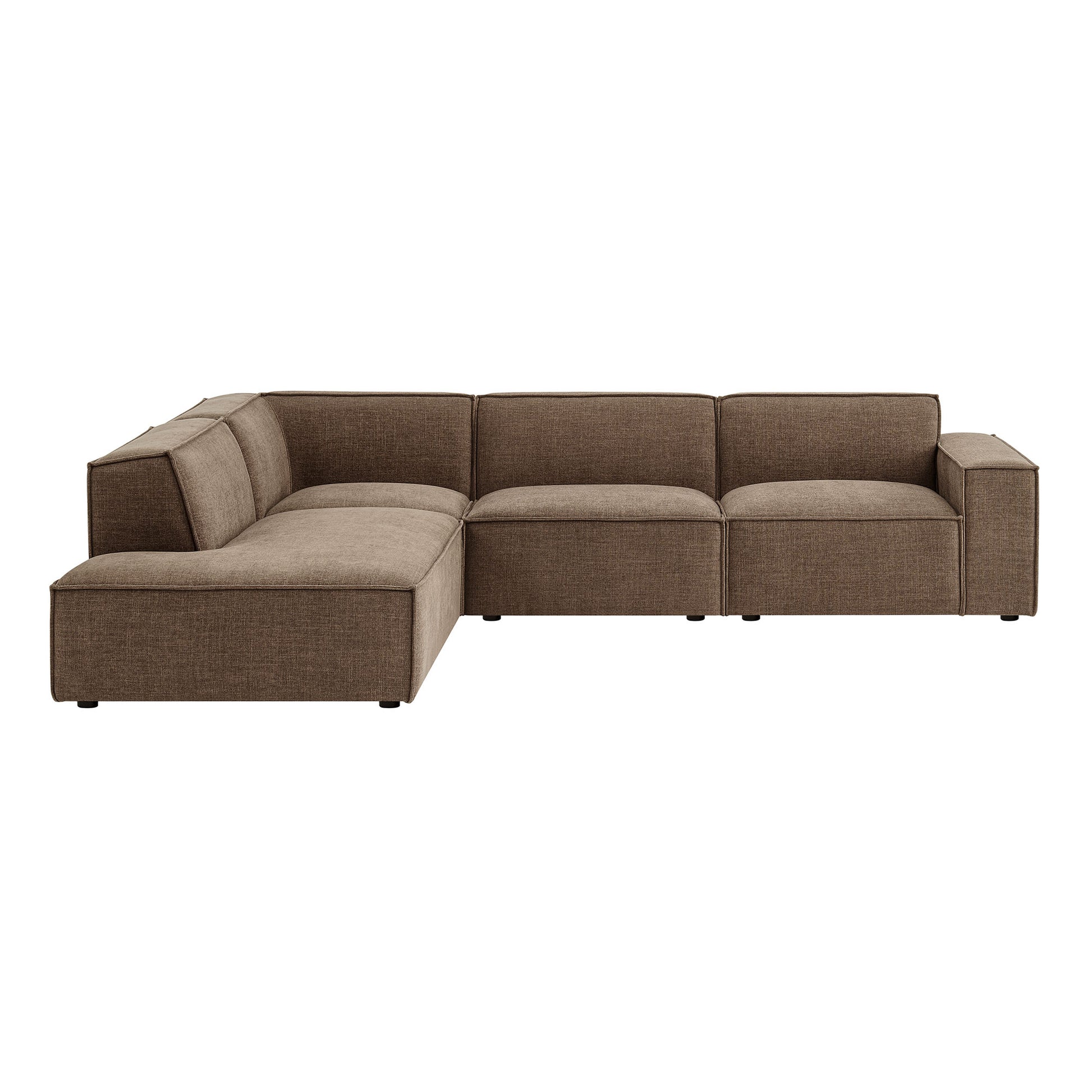 Restore 4-Piece Performance Fabric Upholstered Modular L-Shaped Sofa by Modway