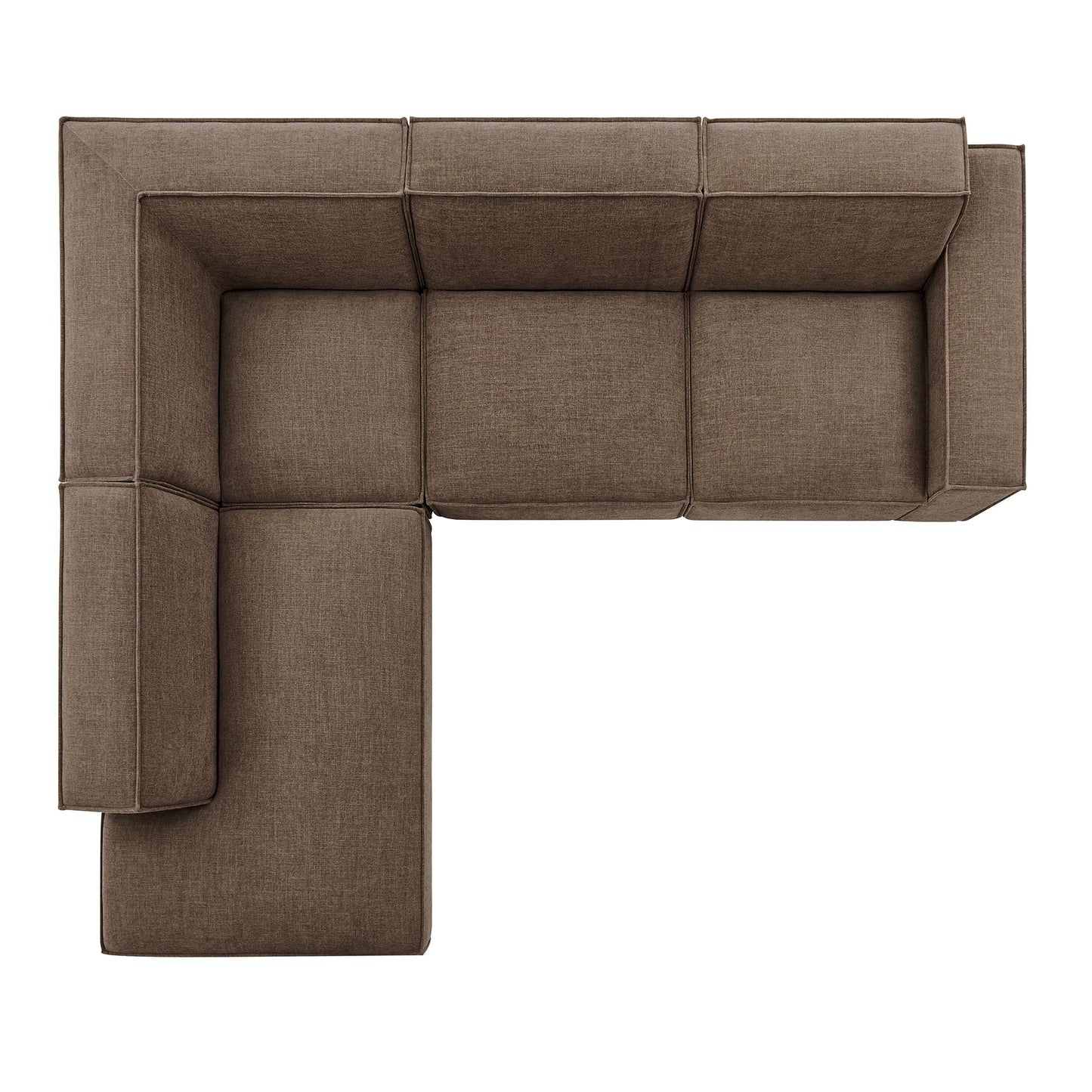 Restore 4-Piece Performance Fabric Upholstered Modular L-Shaped Sofa by Modway