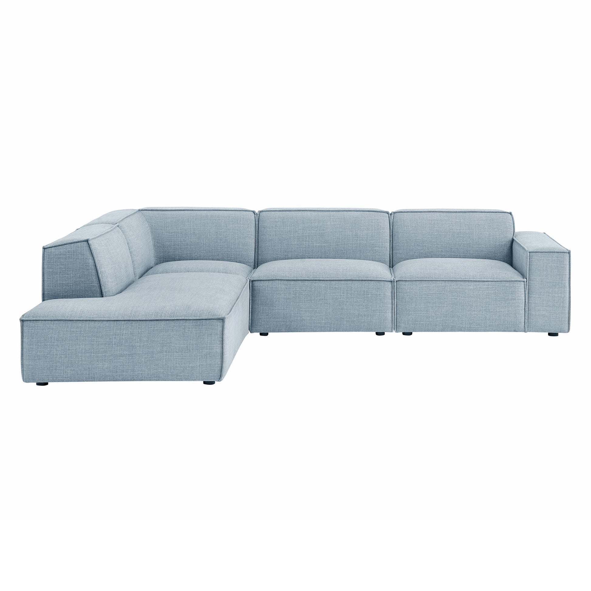 Restore 4-Piece Performance Fabric Upholstered Modular L-Shaped Sofa by Modway