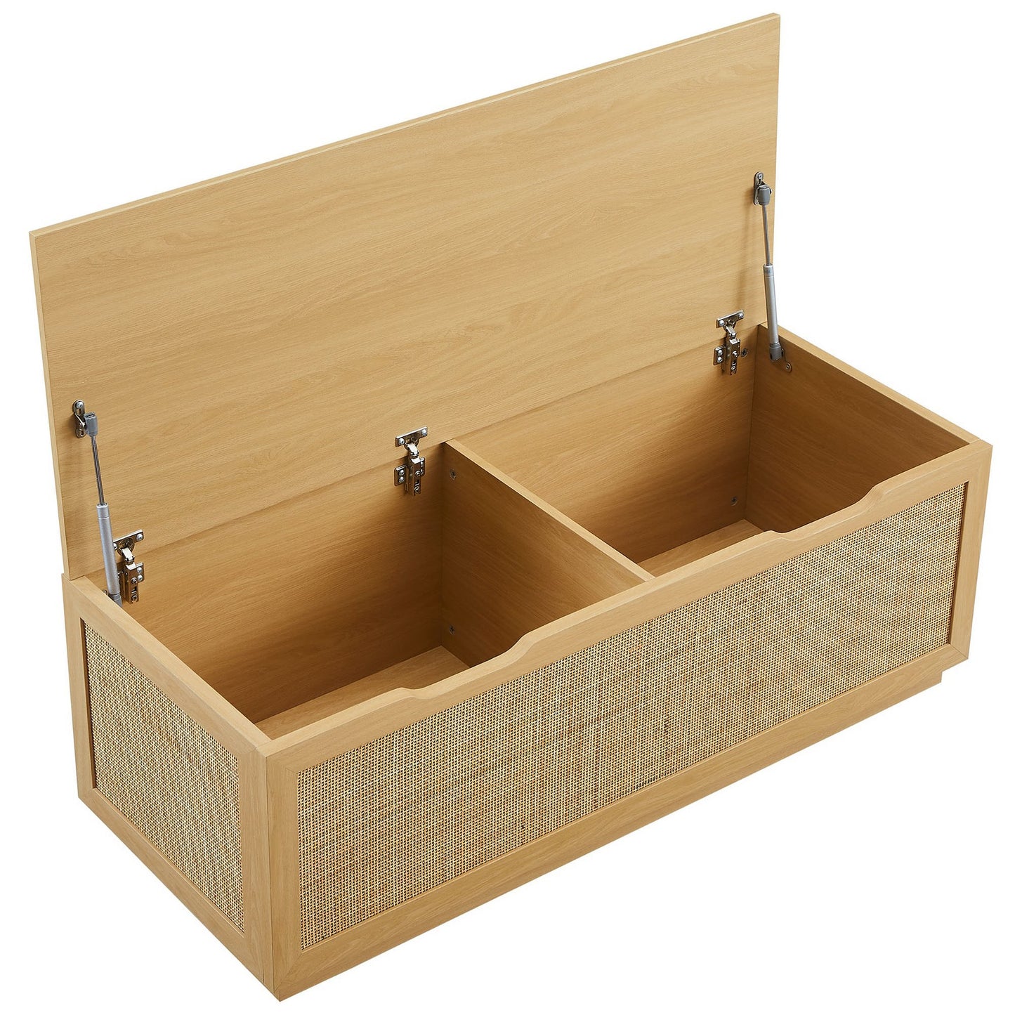 Soma 47" Rattan Storage Bench by Modway - Stylish Woven Seating with Lift-Top Storage