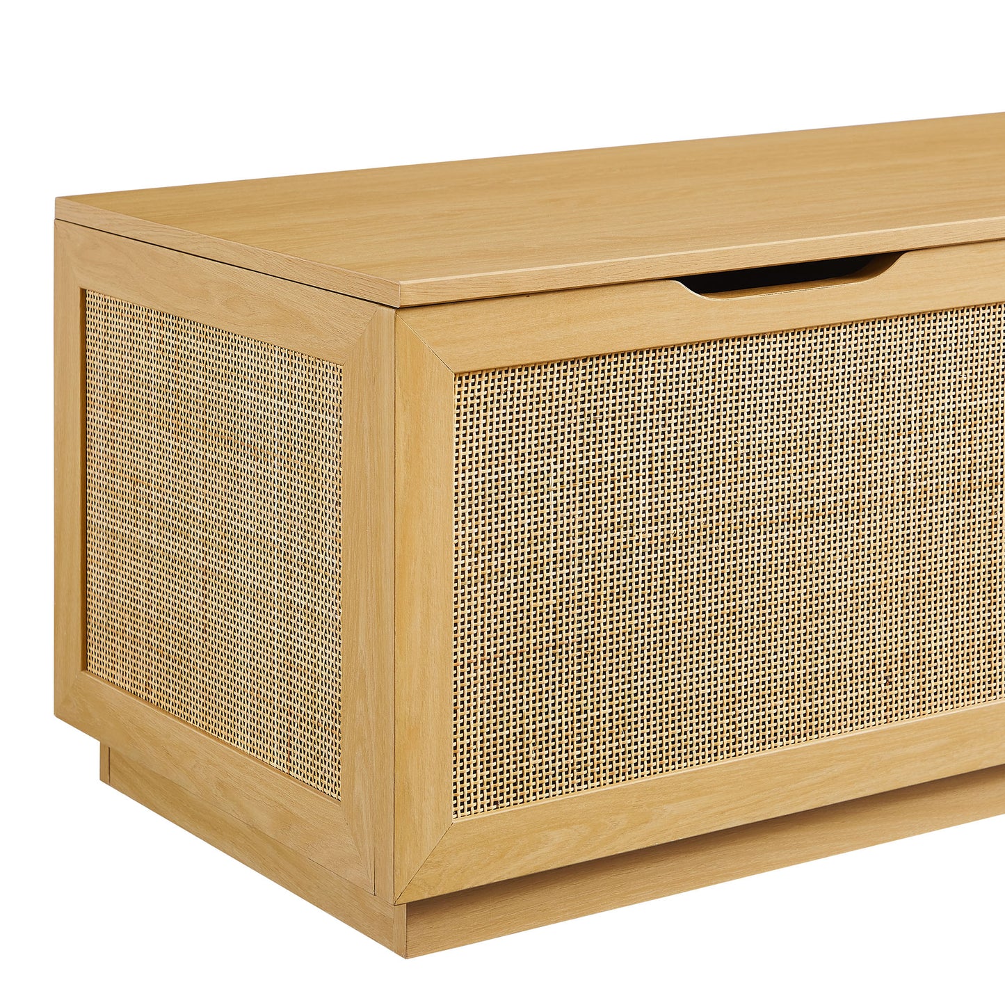Soma 47" Rattan Storage Bench by Modway - Stylish Woven Seating with Lift-Top Storage
