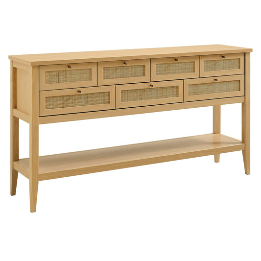 Soma 62 Inch Rattan Console Table by Modway