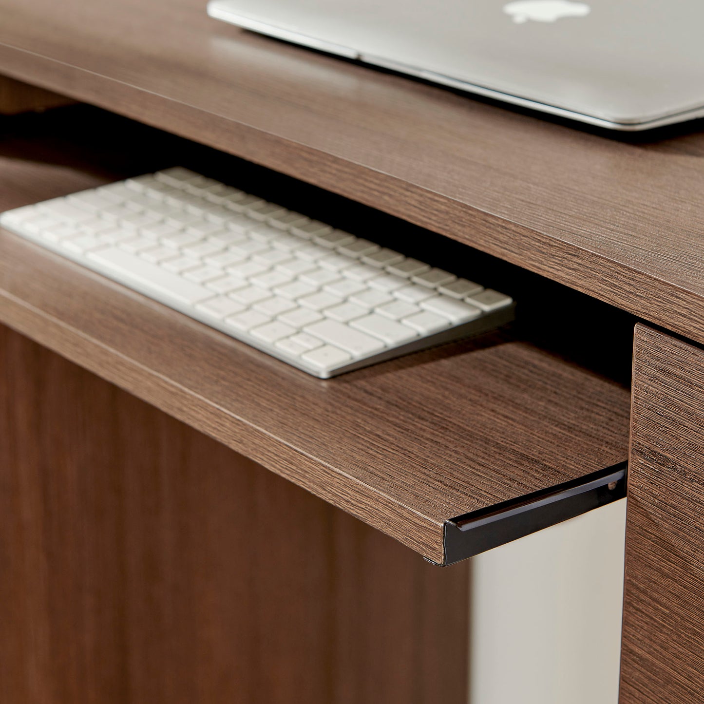 Mirae 6-Drawer Curved Office Desk by Modway — Contemporary Executive Workstation Table