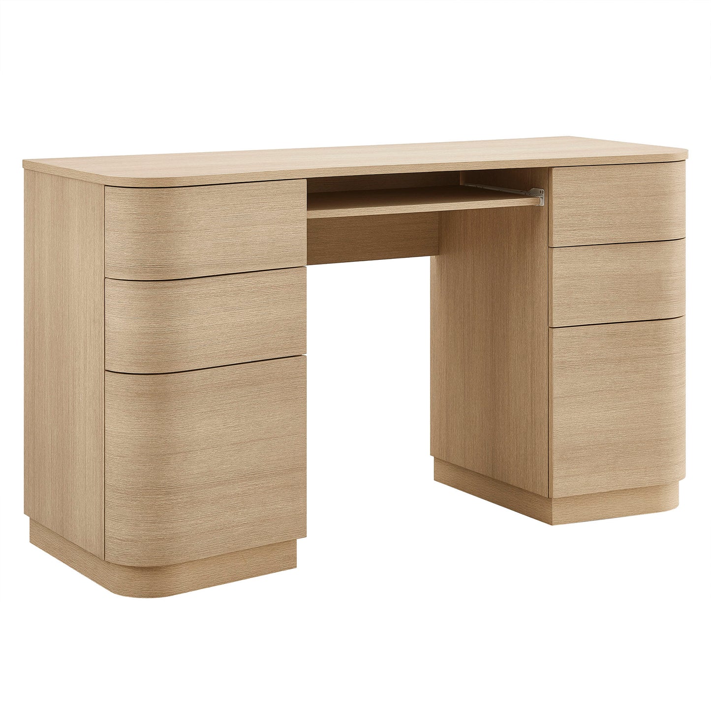 Mirae 55" 6-Drawer Curved Office Desk by Modway EEI-7436-BOA
