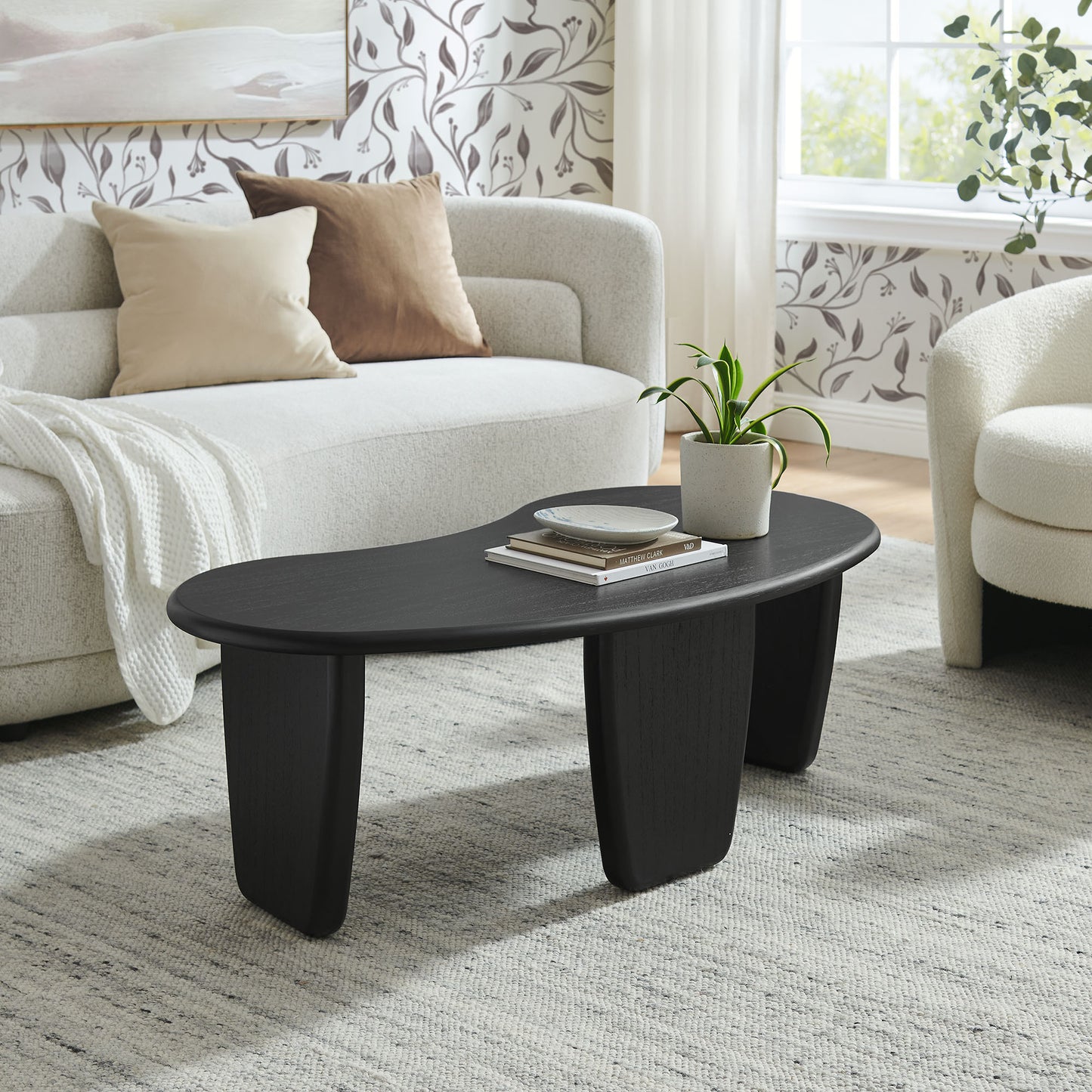 Vetra Kidney-Shaped Free Coffee Table by Modway EEI-7437 — for Living Room