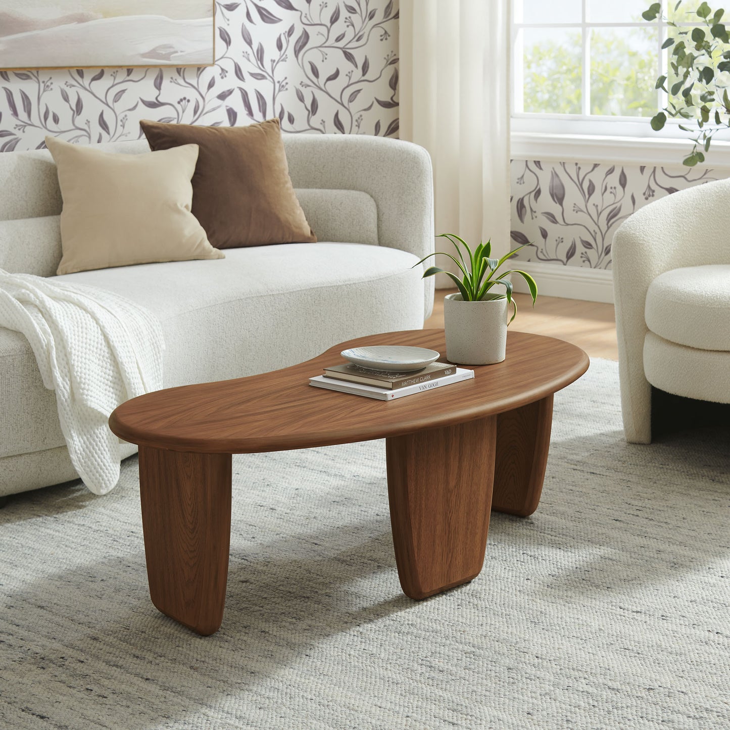 Vetra Kidney-Shaped Free Coffee Table by Modway EEI-7437 — for Living Room