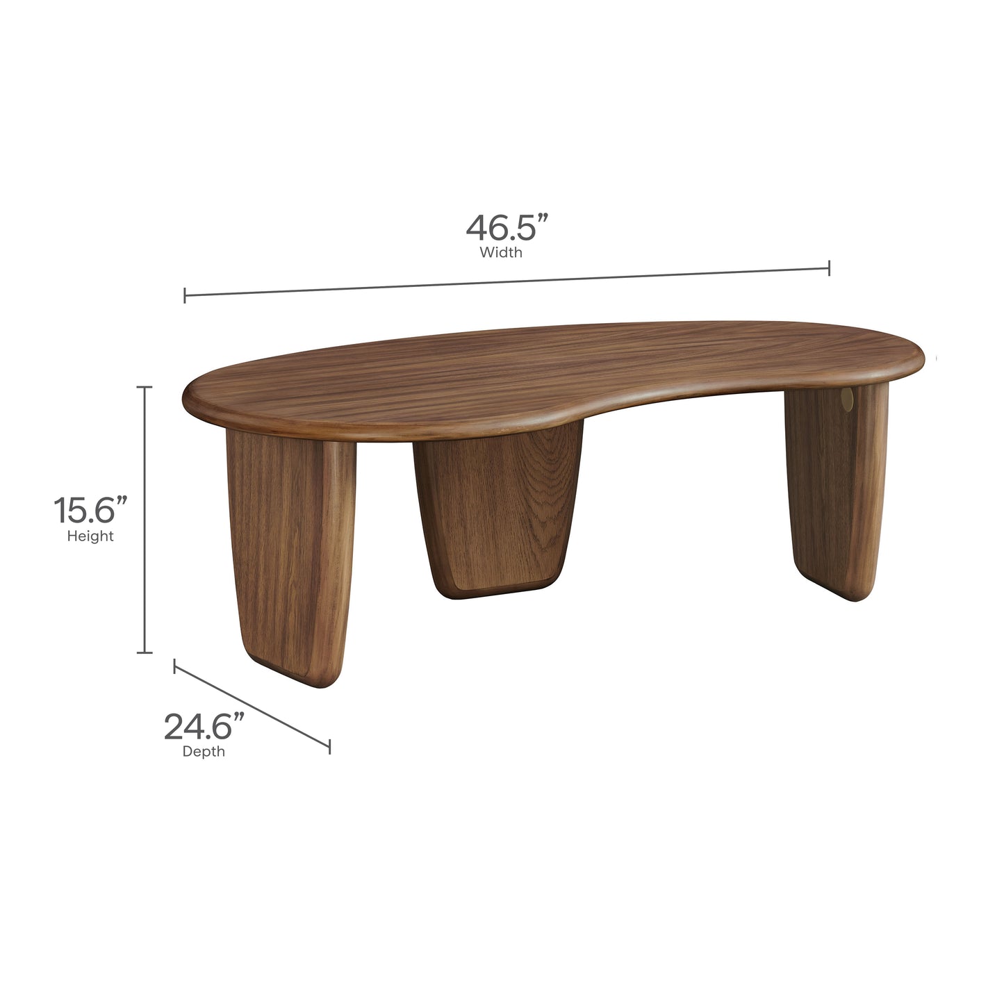 Vetra Kidney-Shaped Free Coffee Table by Modway EEI-7437 — for Living Room