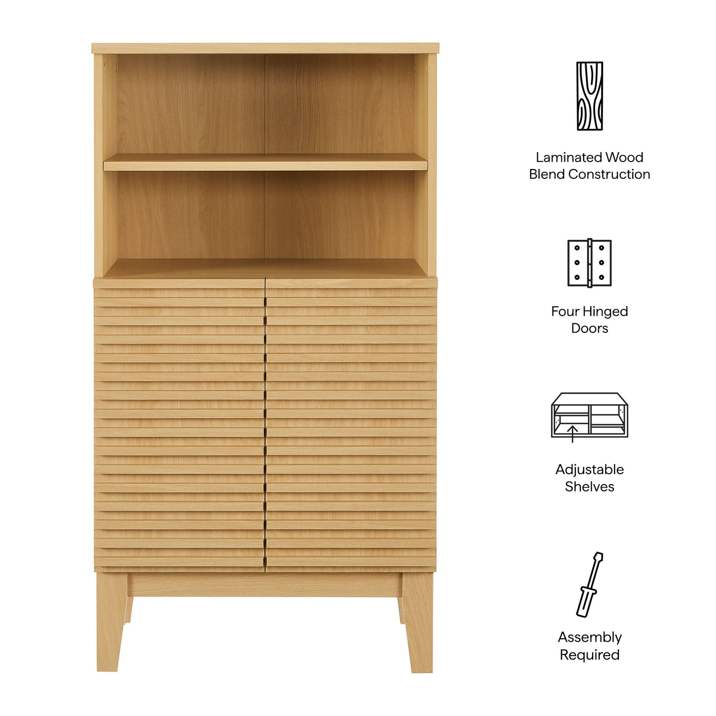 Render Freestanding Bathroom Storage Cabinet by Modway EEI-7439 - Modern Bathroom Storage