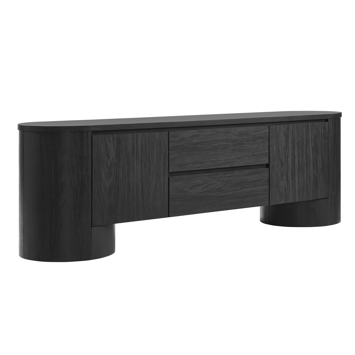 Duval 71 Inch Oval TV Cabinet by Modway EEI-7440 Mid-Century Modern Entertainment Console