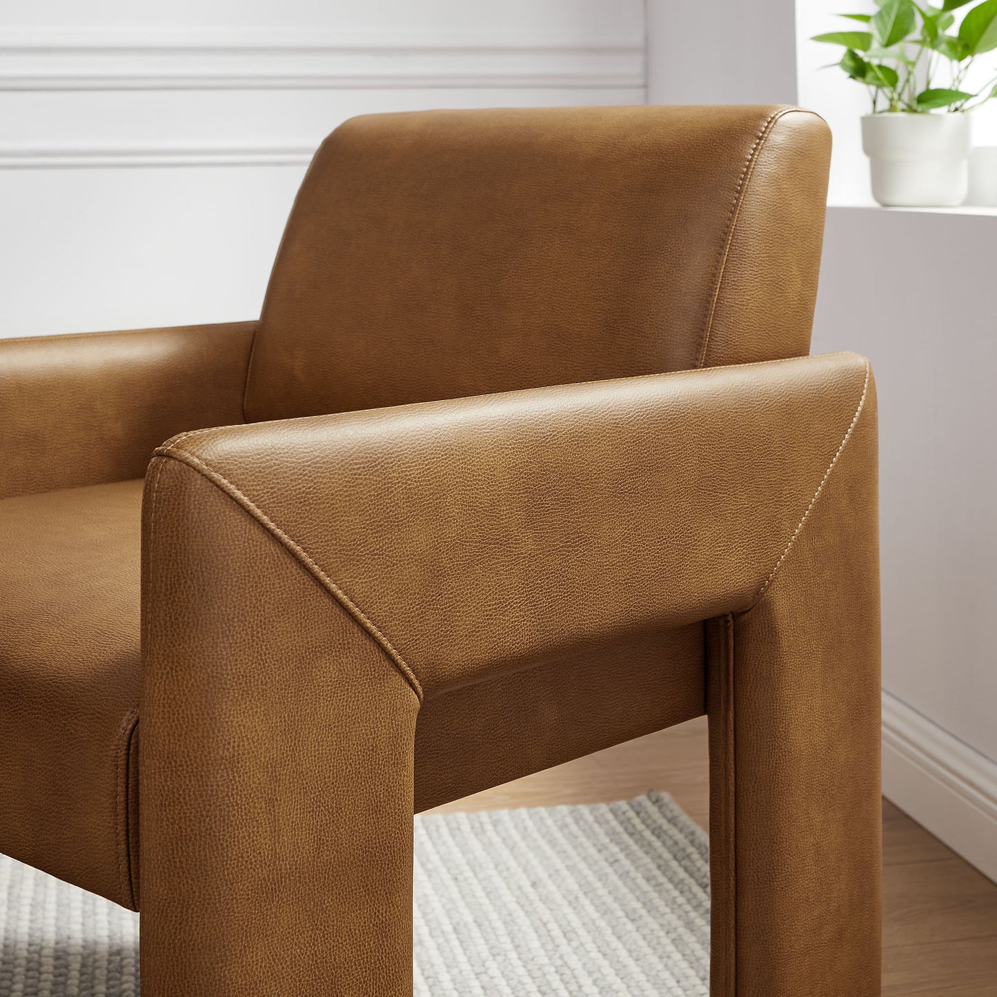 Daven Vegan Leather Dining Armchair by Modway
