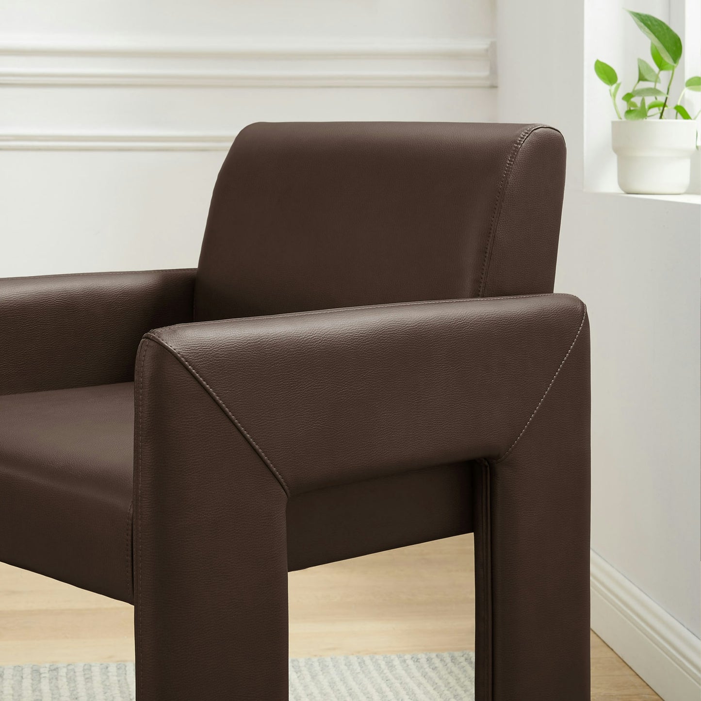 Daven Vegan Leather Dining Armchair by Modway