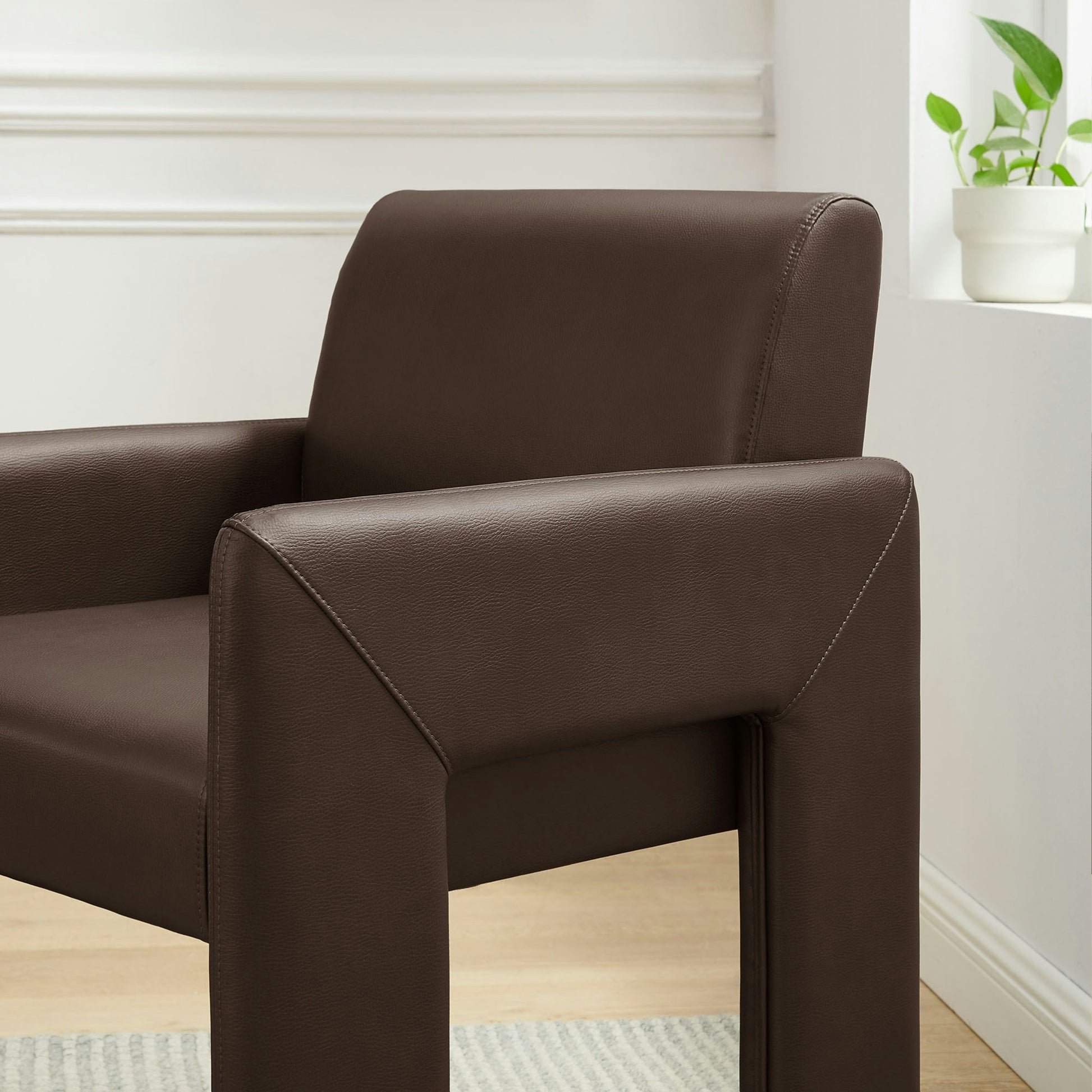 Daven Vegan Leather Dining Armchair by Modway