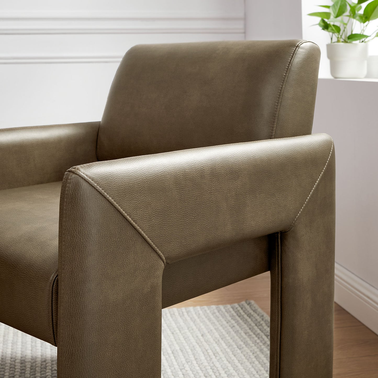 Daven Vegan Leather Dining Armchair by Modway