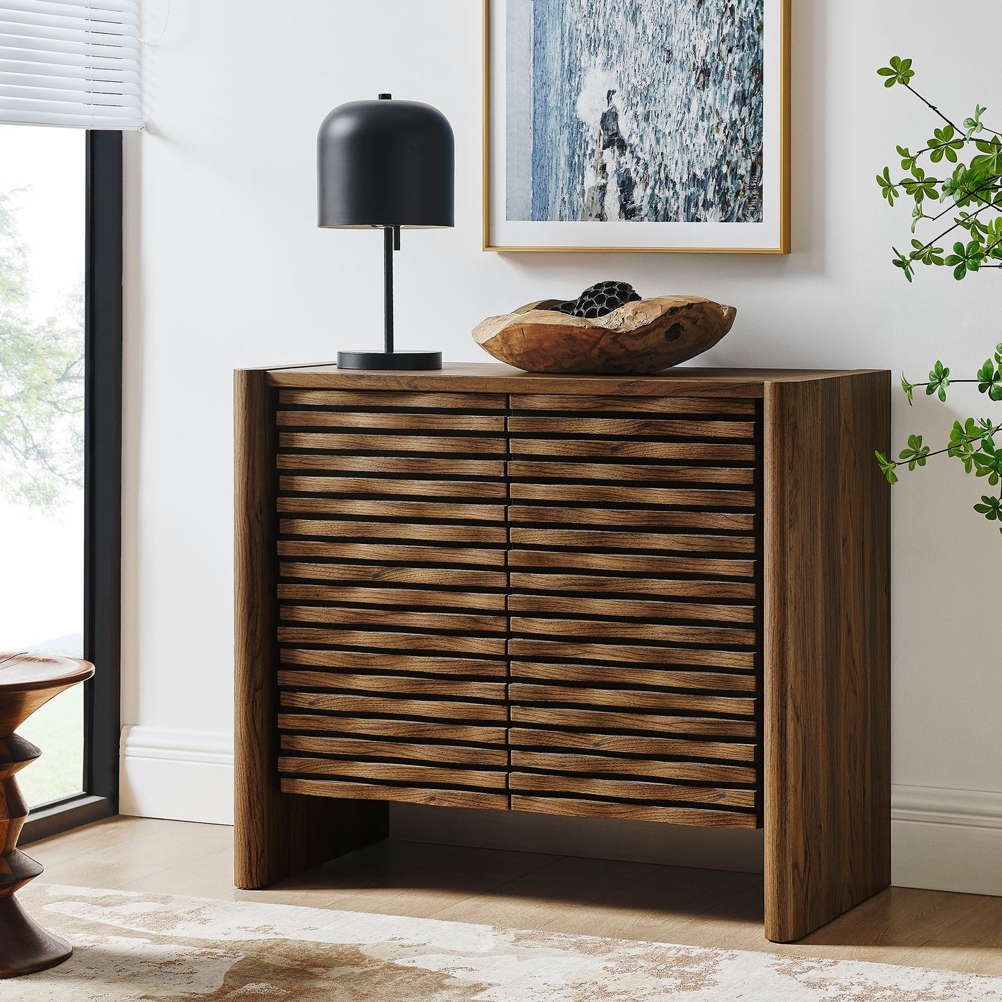 Emric Wave Accent Cabinet by Modway EEI-7444-WAL