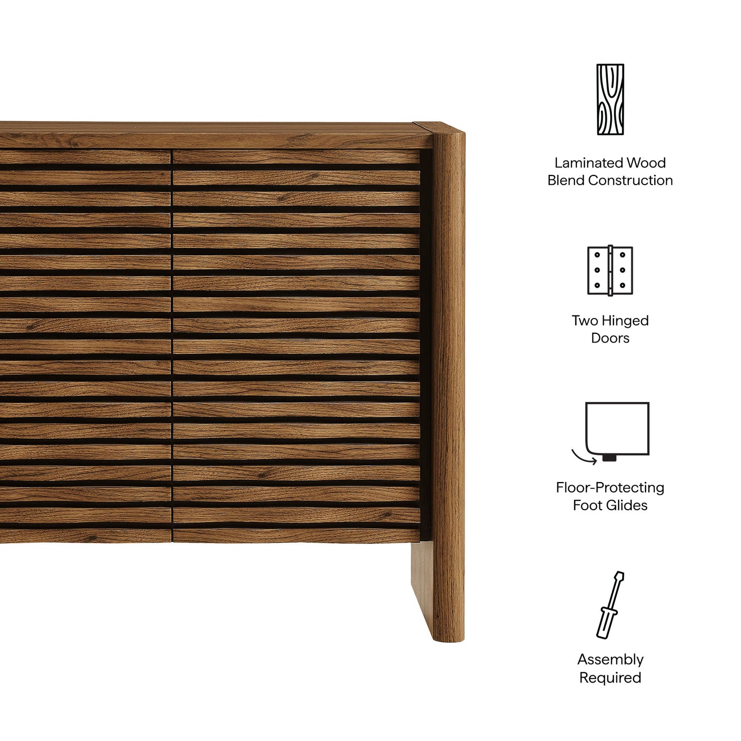 Emric Wave Accent Cabinet by Modway EEI-7444-WAL