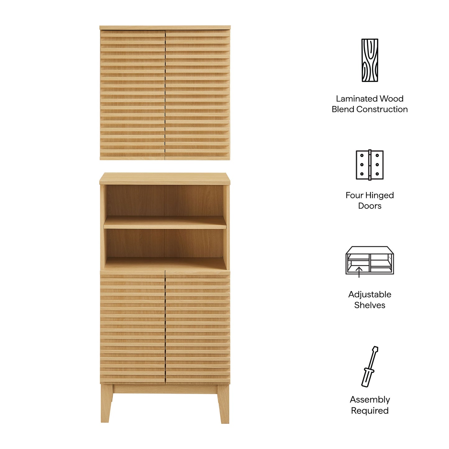 Render Bathroom Cabinet Set by Modway | Contemporary Bathroom Vanity Storage Unit