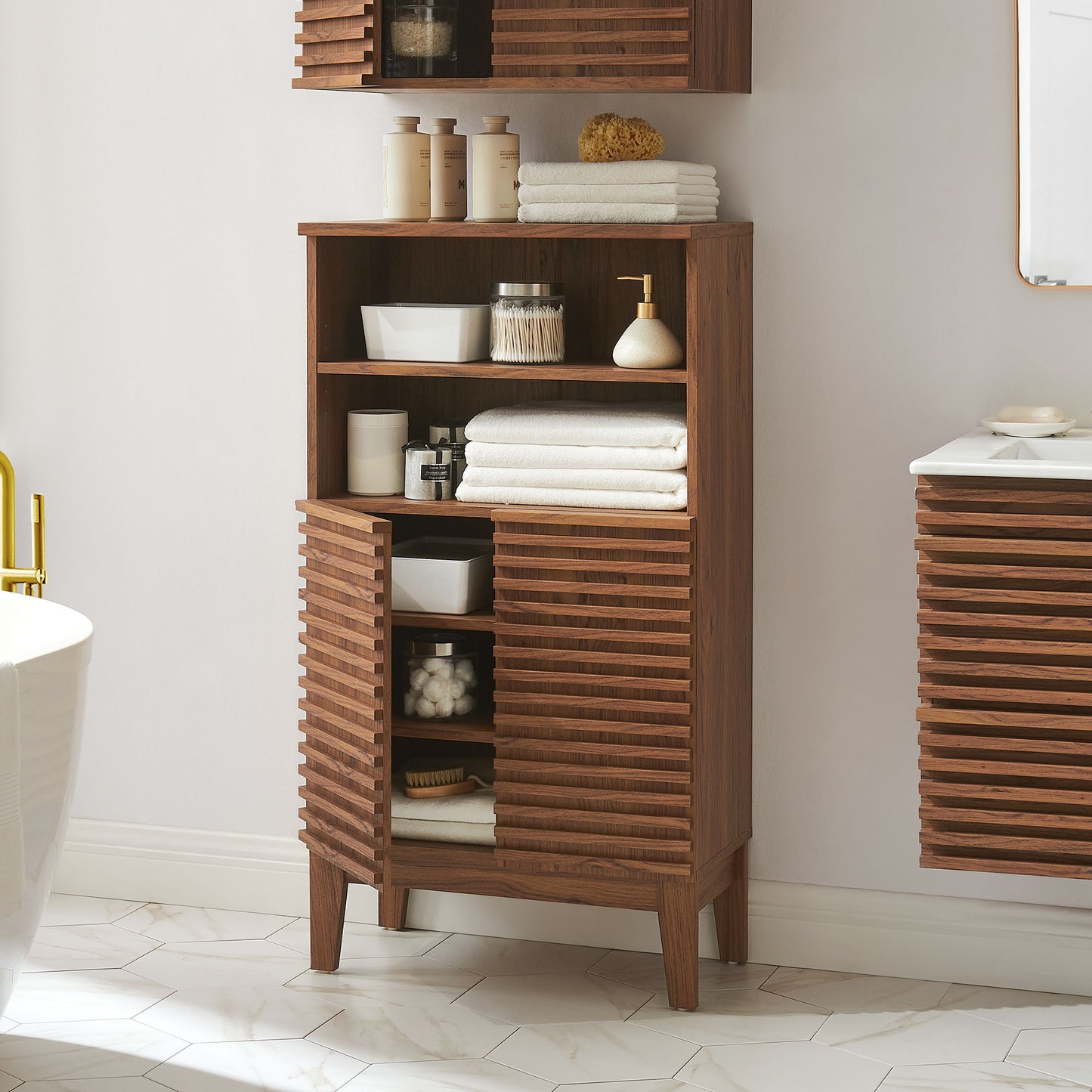 Render Bathroom Cabinet Set by Modway | Contemporary Bathroom Vanity Storage Unit