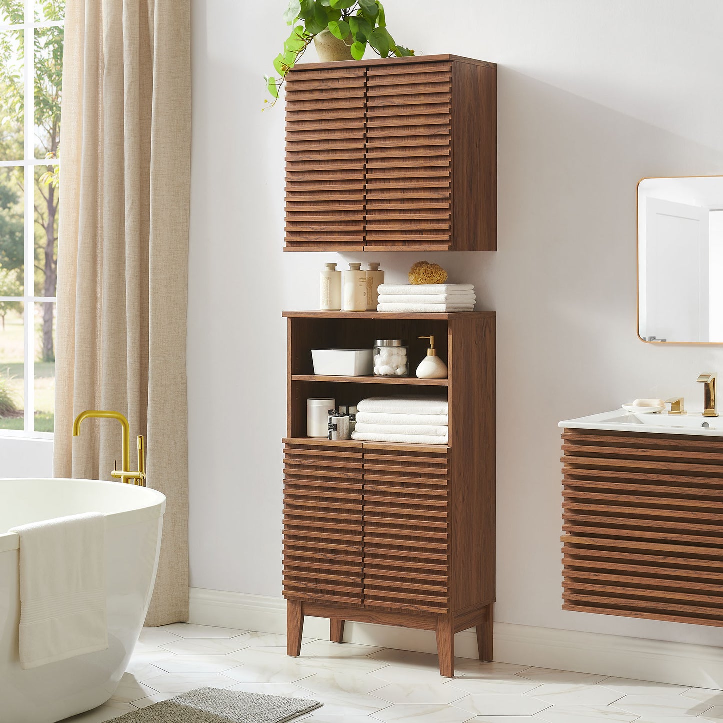 Render Bathroom Cabinet Set by Modway | Contemporary Bathroom Vanity Storage Unit