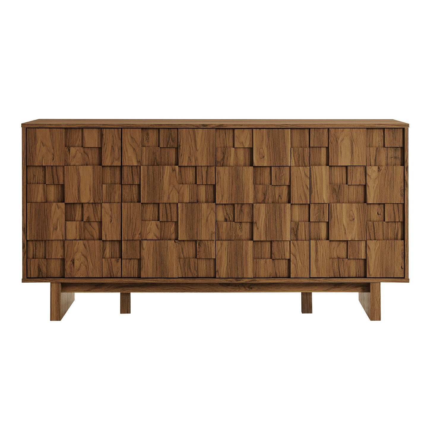 Owen 59 Inch 4 Door Geometric Sideboard by Modway EEI-7448-WAL