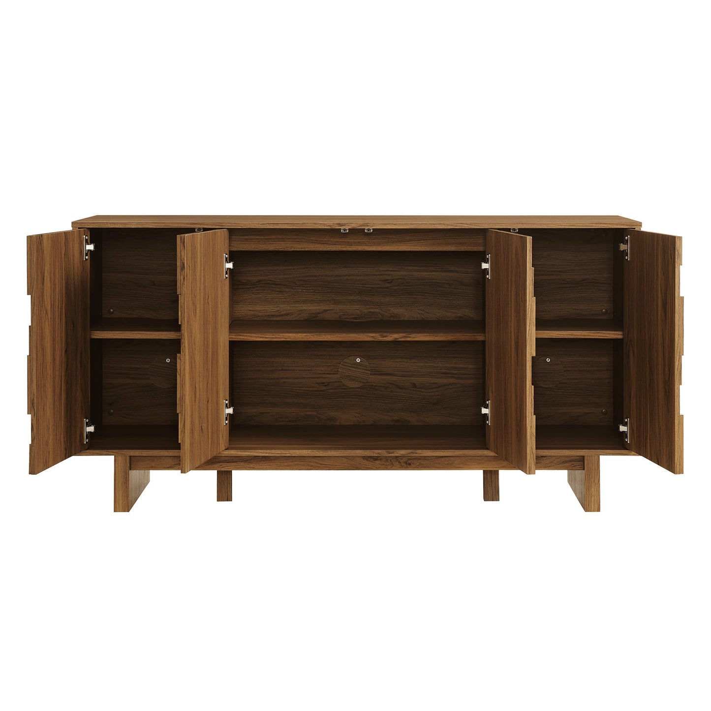 Owen 59 Inch 4 Door Geometric Sideboard by Modway EEI-7448-WAL