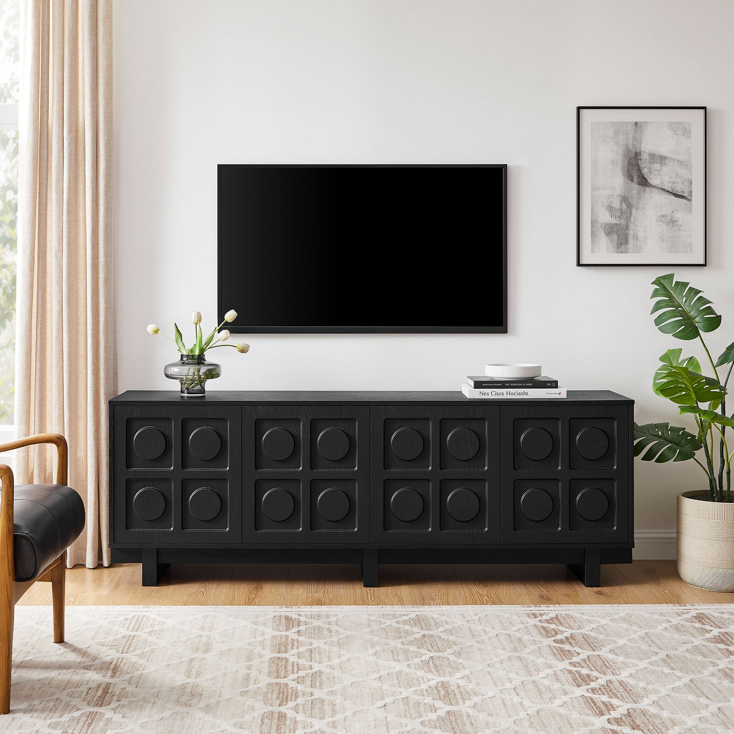 Knox 71 Inch TV Stand by Modway EEI-7450-BLK