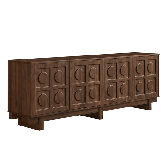 Knox TV Stand by Modway EEI-7450 - Mid-Century Inspired Media Console with Storage