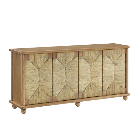 Marola 71 Inch Oak Wood Seagrass Sideboard by Modway EEI-7451-OAK