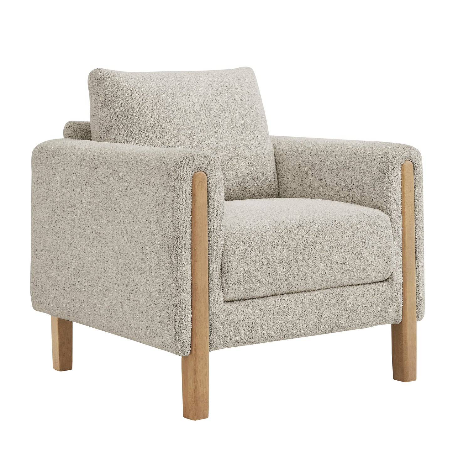 Hawken Boucle Fabric Accent Armchair by Modway Upholstered Modern Living Room Chair