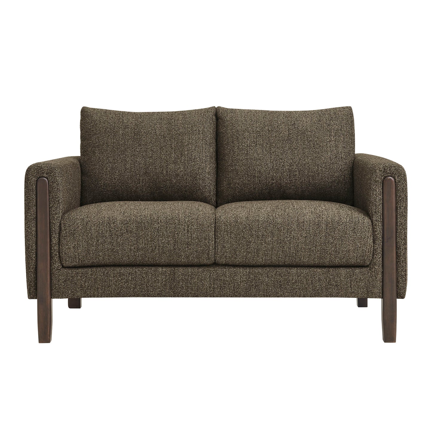 Hawken Boucle Fabric Loveseat by Modway - Mid-Century Modern Upholstered Accent Sofa
