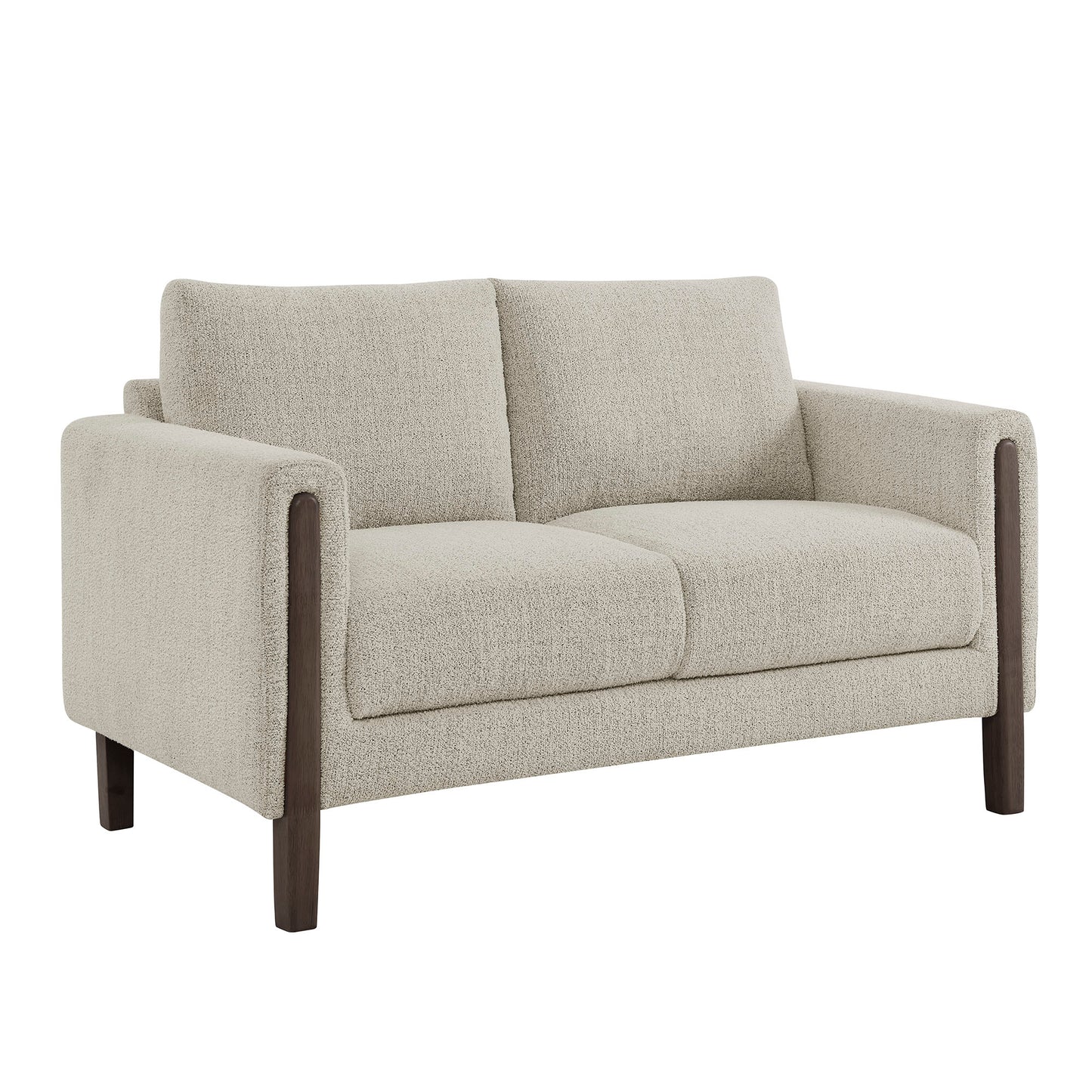 Hawken Boucle Fabric Loveseat by Modway - Mid-Century Modern Upholstered Accent Sofa