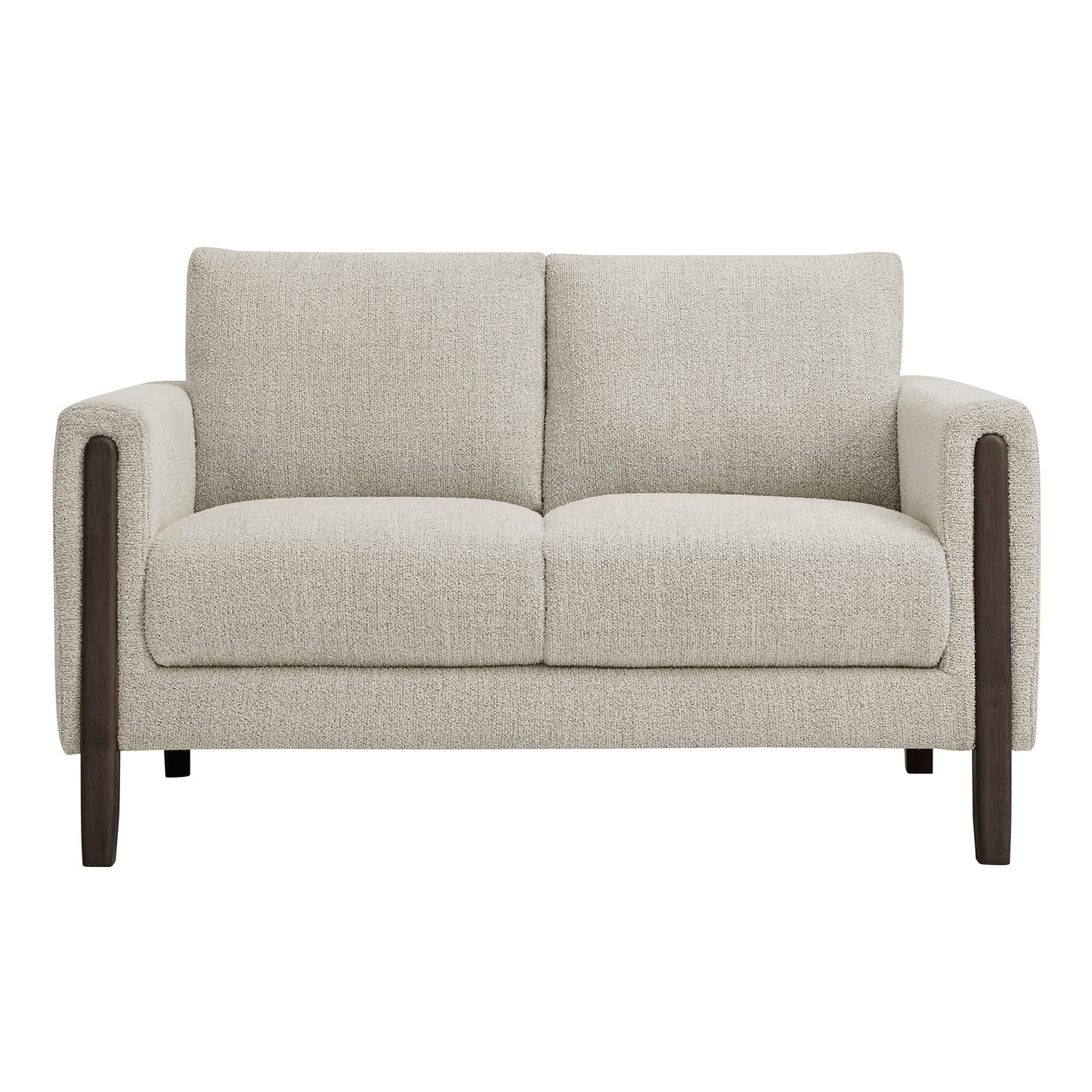 Hawken Boucle Fabric Loveseat by Modway - Mid-Century Modern Upholstered Accent Sofa