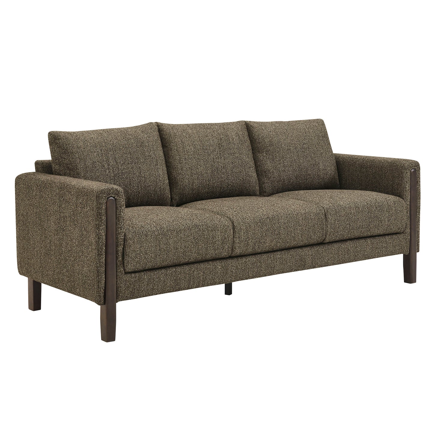 Hawken Boucle Fabric Sofa by Modway - Plush Boucle Upholstered Modern Living Room Sofa