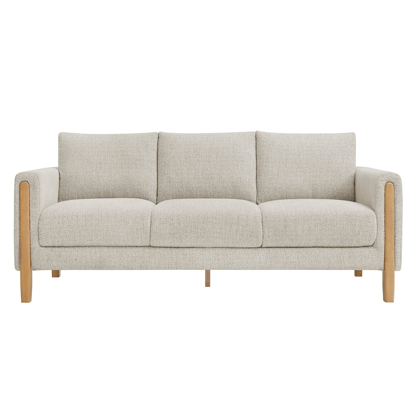Hawken Boucle Fabric Sofa by Modway - Plush Boucle Upholstered Modern Living Room Sofa
