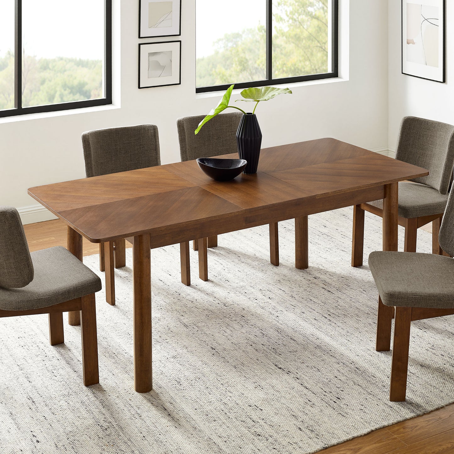 Alba Extendable Dining Table by Modway EEI-7464 | Contemporary Dining Collection