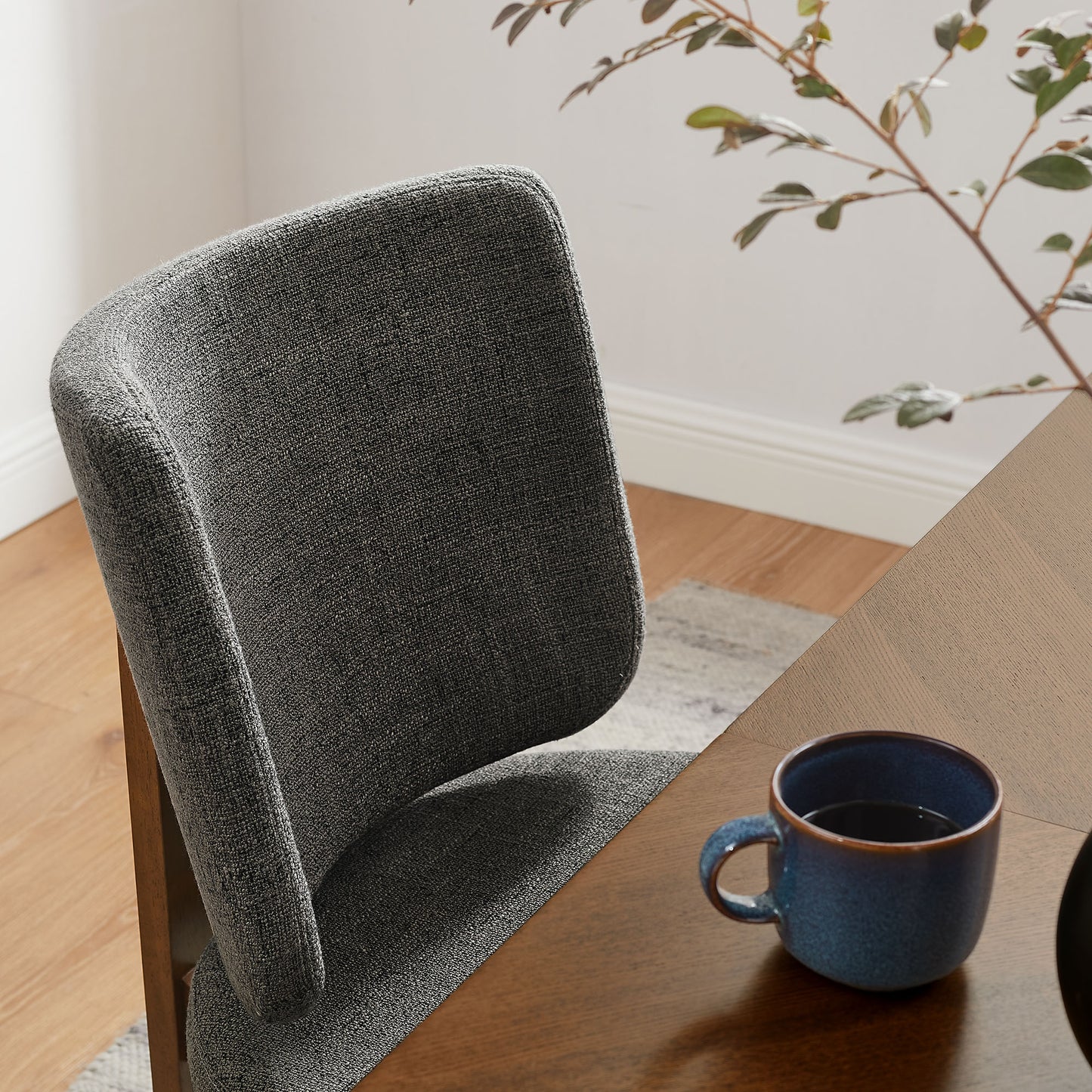 Alba Armless Upholstered Dining Chairs Set Of 2 by Modway EEI-7465-CHA