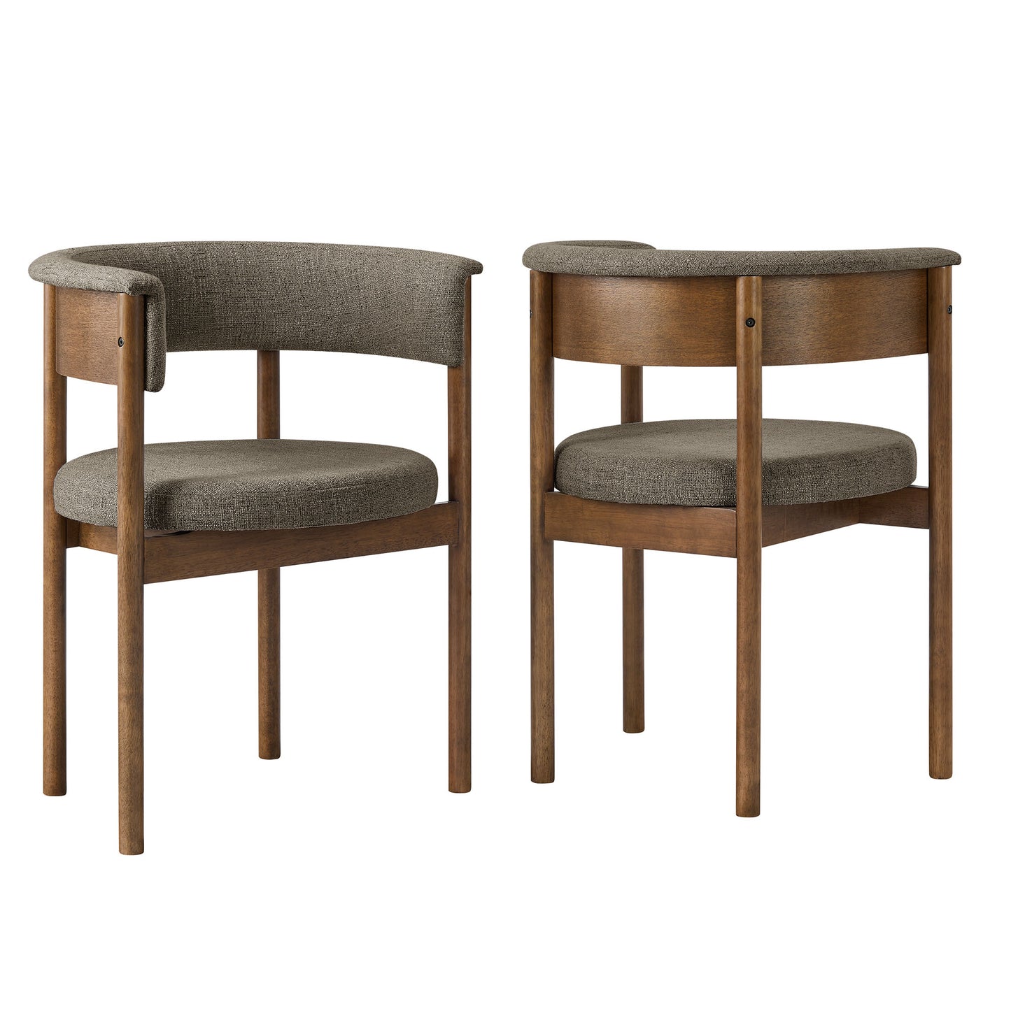 Clea Curved Upholstered Dining Chairs Set Of 2 by Modway EEI-7467 - Modern Dining Room