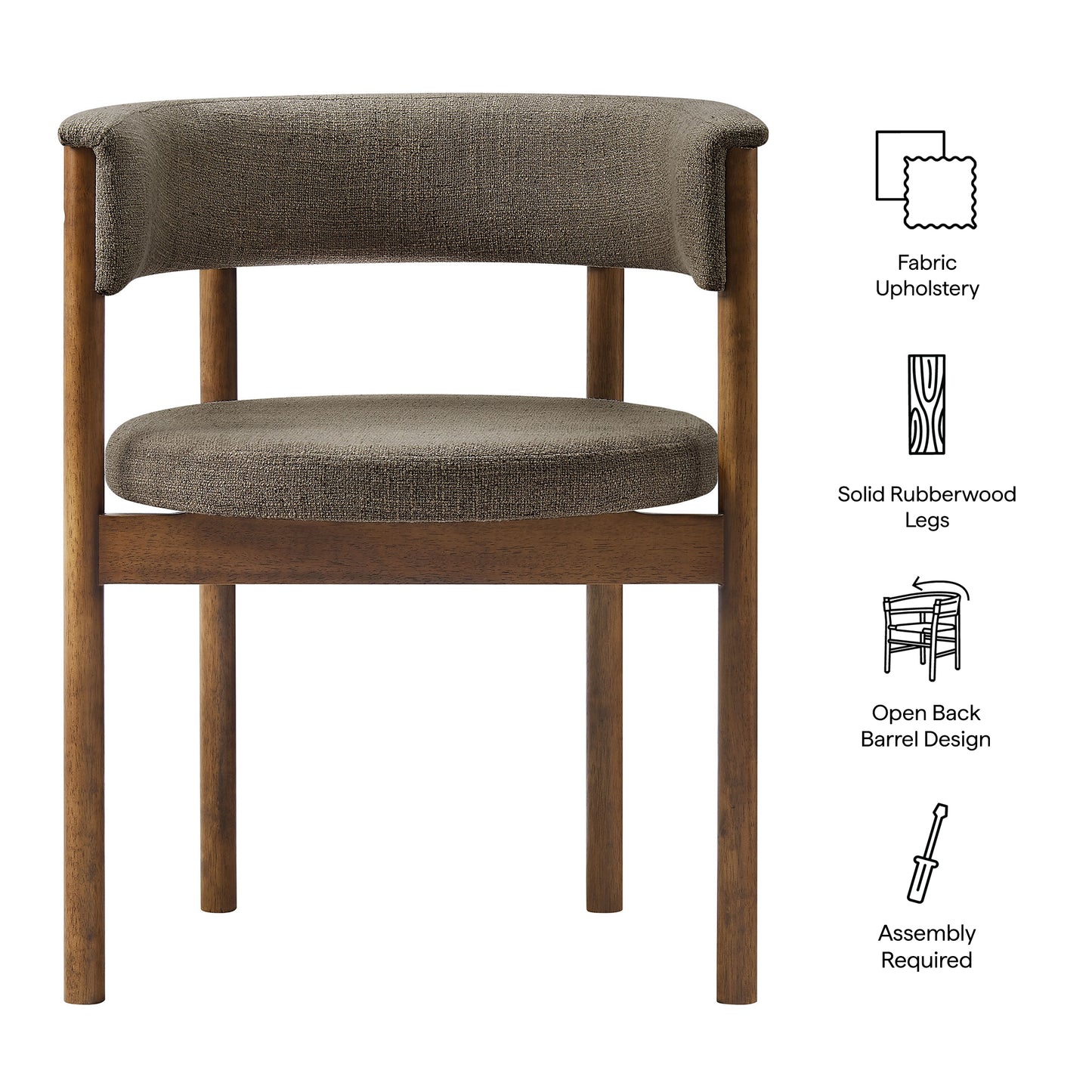 Clea Curved Upholstered Dining Chairs Set Of 2 by Modway EEI-7467 - Modern Dining Room