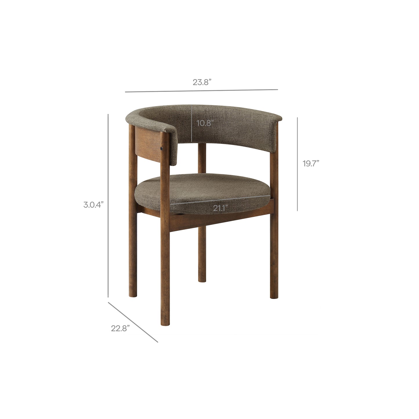 Clea Curved Upholstered Dining Chairs Set Of 2 by Modway EEI-7467 - Modern Dining Room